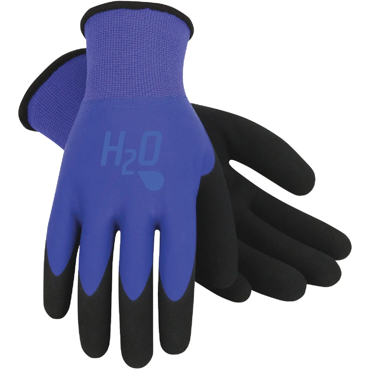 Healthy Mud H2O Women's Small Latex Coated Polyester Cobalt Blue Garden Glove Fast