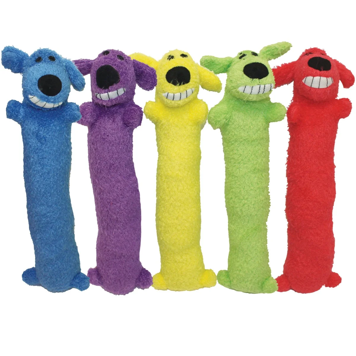Trendy Multipet Loofa Dog 12 In. Plush Squeaky Dog Toy Fast