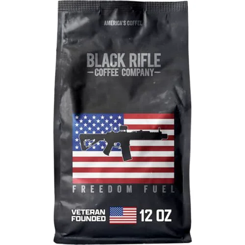 Contemporary Black Rifle Coffee Dark Roast Ground Coffee dom Fuel 12 oz 12 Ounce Soft