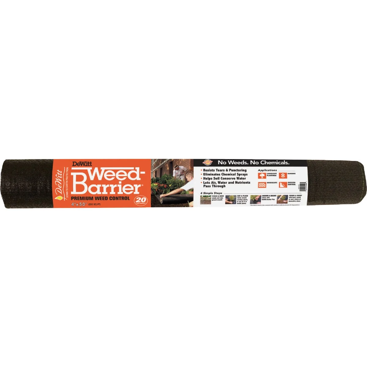 Sustainable DeWitt Weed Barrier 3 Ft. W. 100 Ft. L. Polyester 20-Year Premium Weed Control Landscape Fabric High-Performance