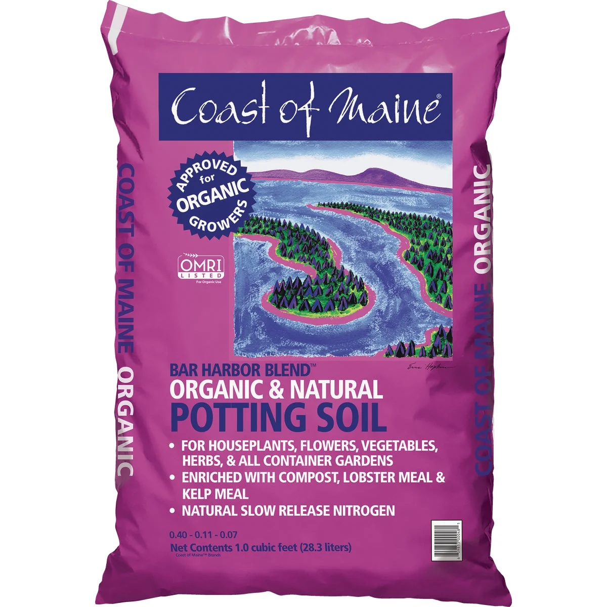 Environmentally Friendly Coast of Maine Bar Harbor Blend 1 Cu. Ft. Organic Potting Soil Unique