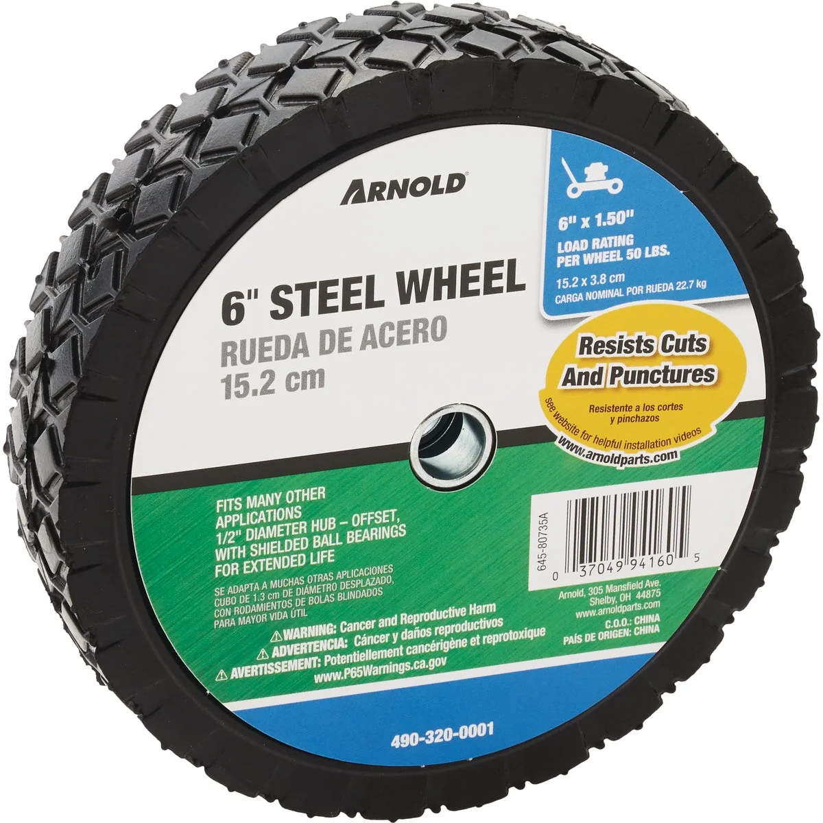 First-Class Arnold 6x1.5 Offset Hub Wheel Next-Generation