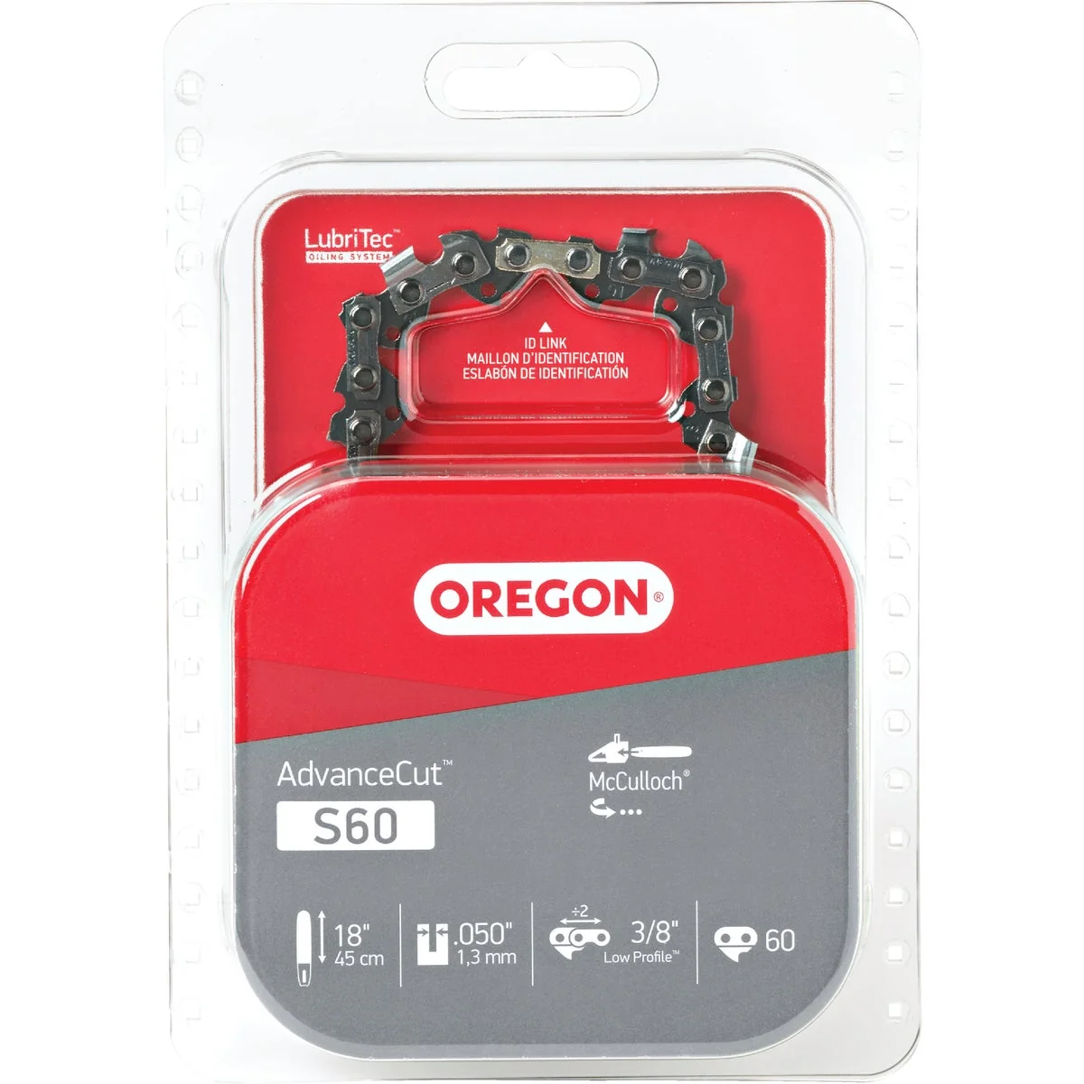 Premium Oregon AdvanceCut S60 18 In. Chainsaw Chain Secure