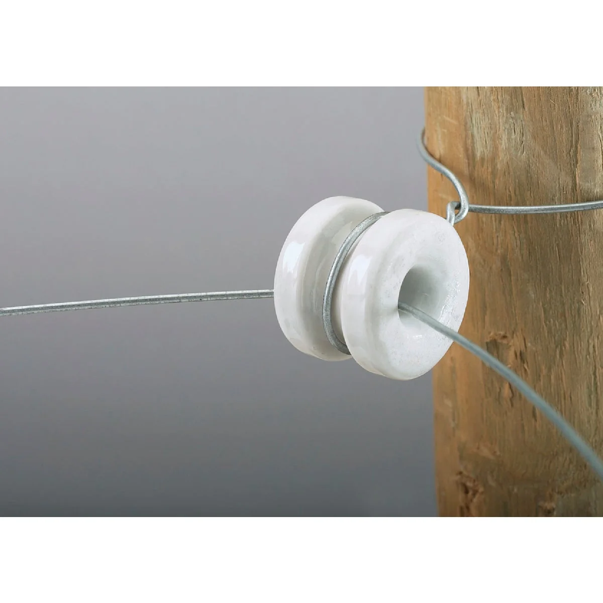 Elegant Dare Donut White Porcelain Electric Fence Insulator 10-Pack Exclusive