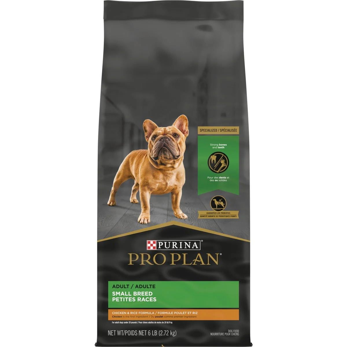 Optimized Purina Pro Plan 5 Lb. Chicken Rice Flavor Adult Small Breed Dry Dog Food Green