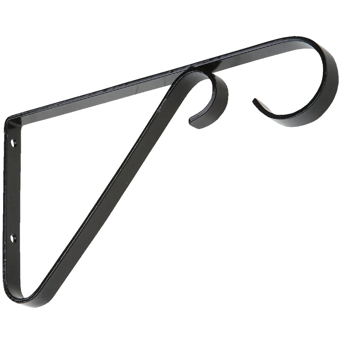Organic National 6 In. Black Steel Hanging Plant Bracket Eco-Friendly