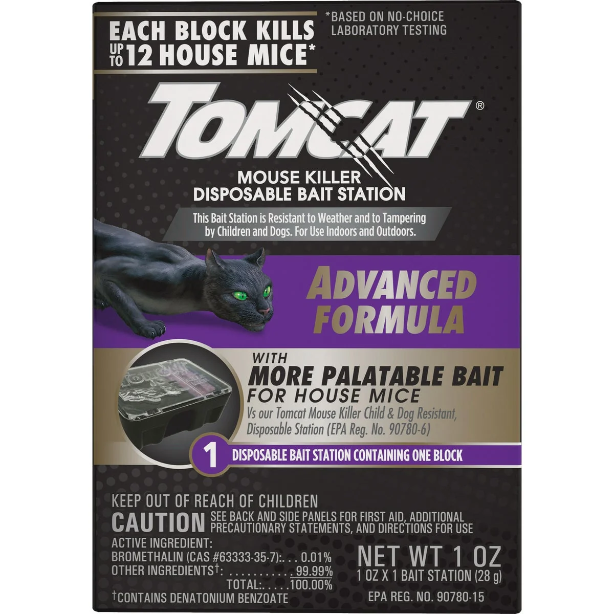 Healthy Tomcat Advanced Formula Disposable Mouse Bait Station Original Design