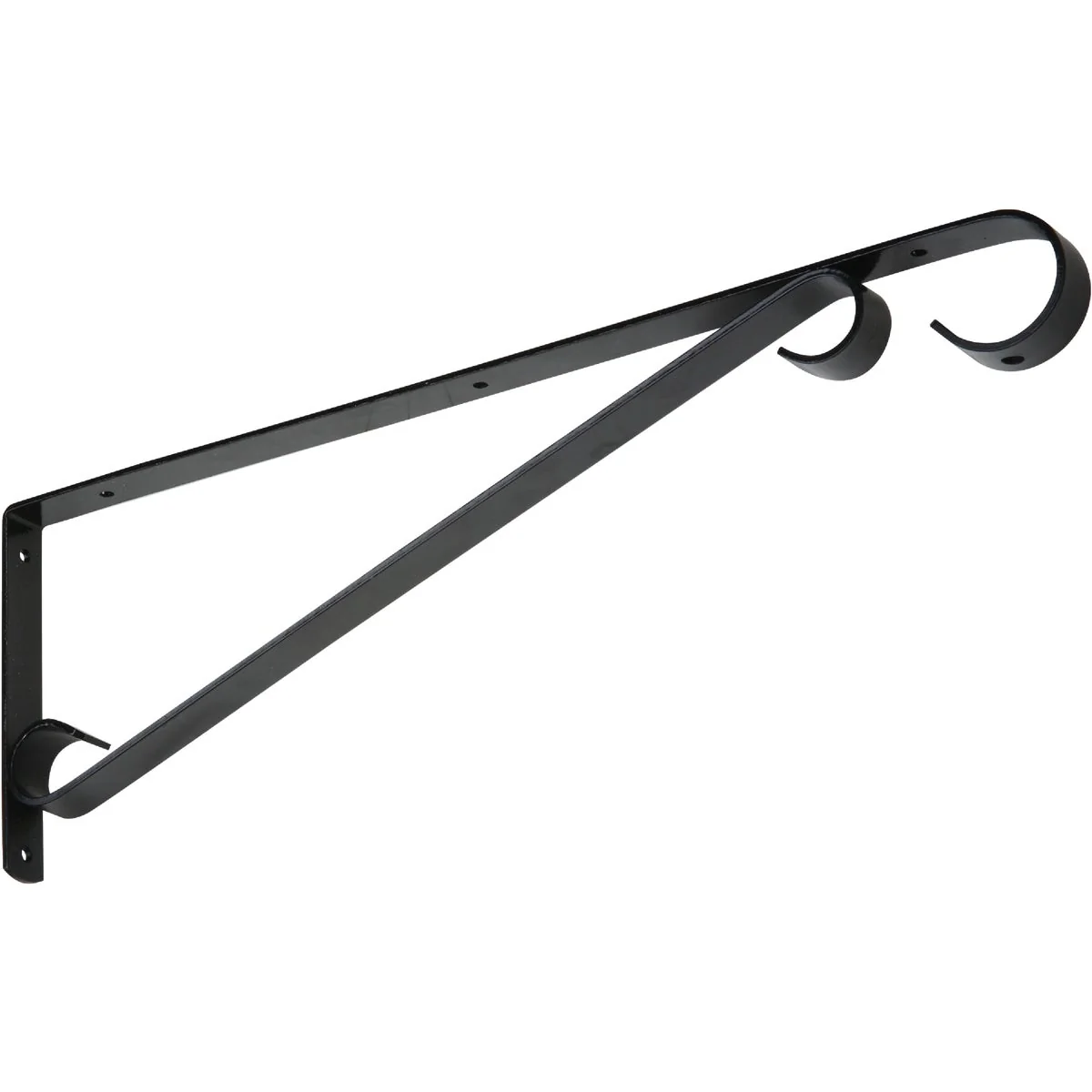 Next-Generation National 15 In. Black Steel Hanging Plant Bracket Healthy
