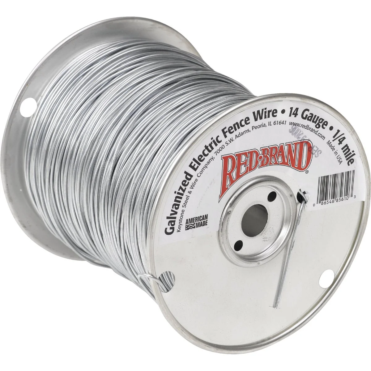 Effective Keystone Red Brand 1 4-Mile x 14 Ga. Steel Electric Fence Wire Relaxed