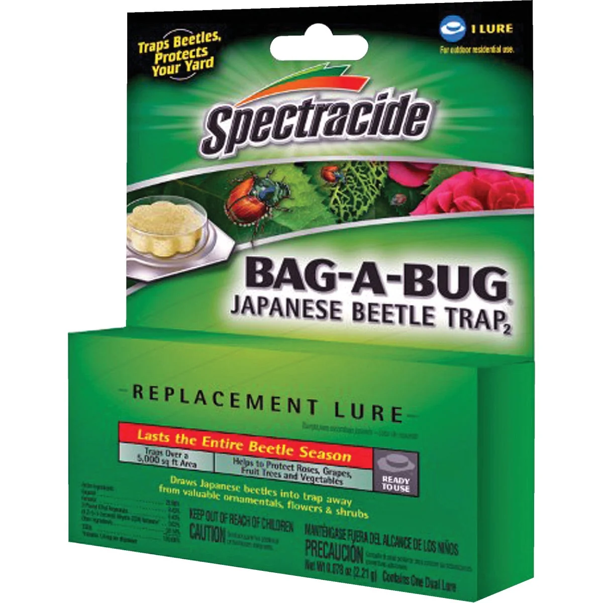 Long-Lasting Spectracide Bag-A-Bug 1 Mg. Solid Outdoor Japanese Beetle Bait Practical