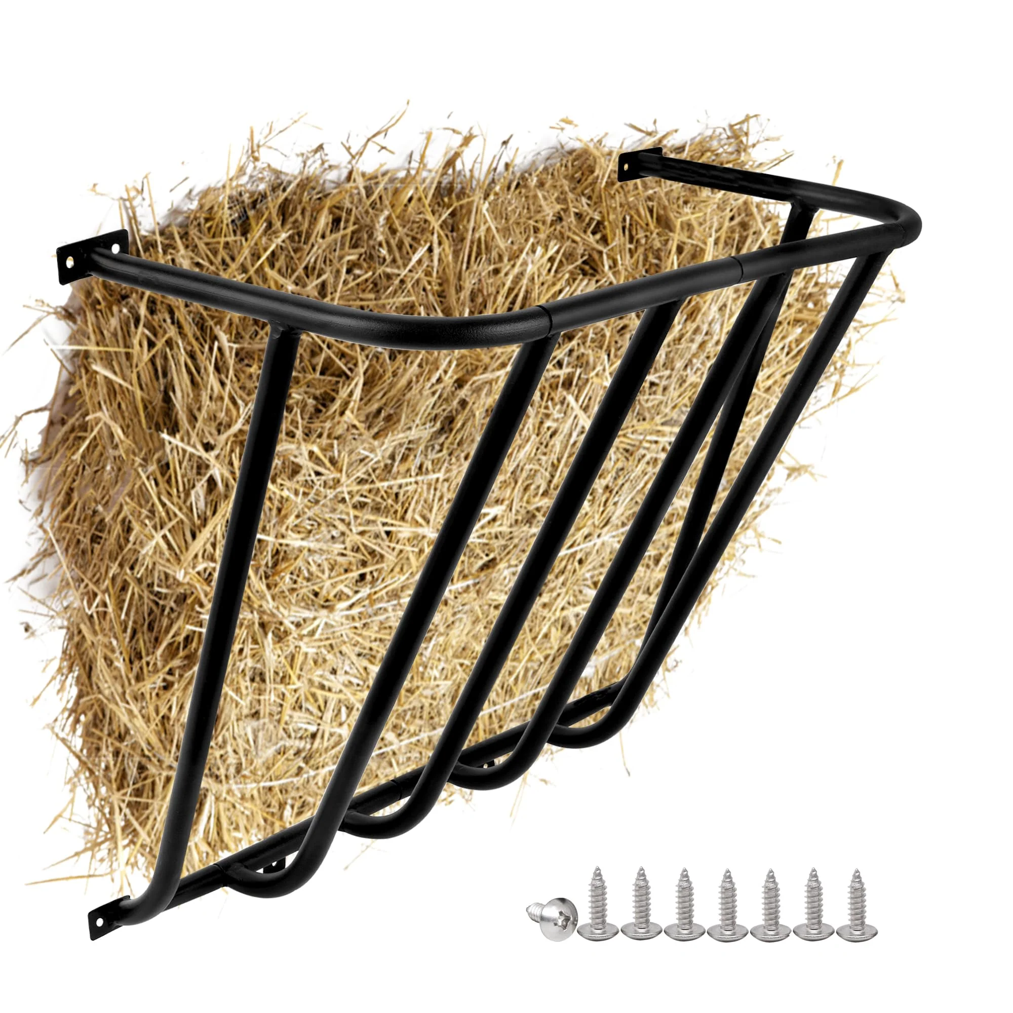 Fashionable ICITYWALL Hay Feeder Goat – Heavy-Duty Galvanized Wall Rack 24.8 x 21.26 x 12.2 in Genuine