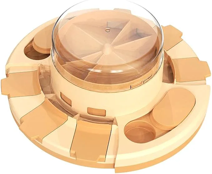 Smart Dog Puzzle Toys Slow Feeder Pup Food Treat Feeding Dispenser for IQ Training and Brain Stimulation Press-and-Release Leak-Proof Dog Toy Gifts for Puppies Cats DogsAbout This Unique