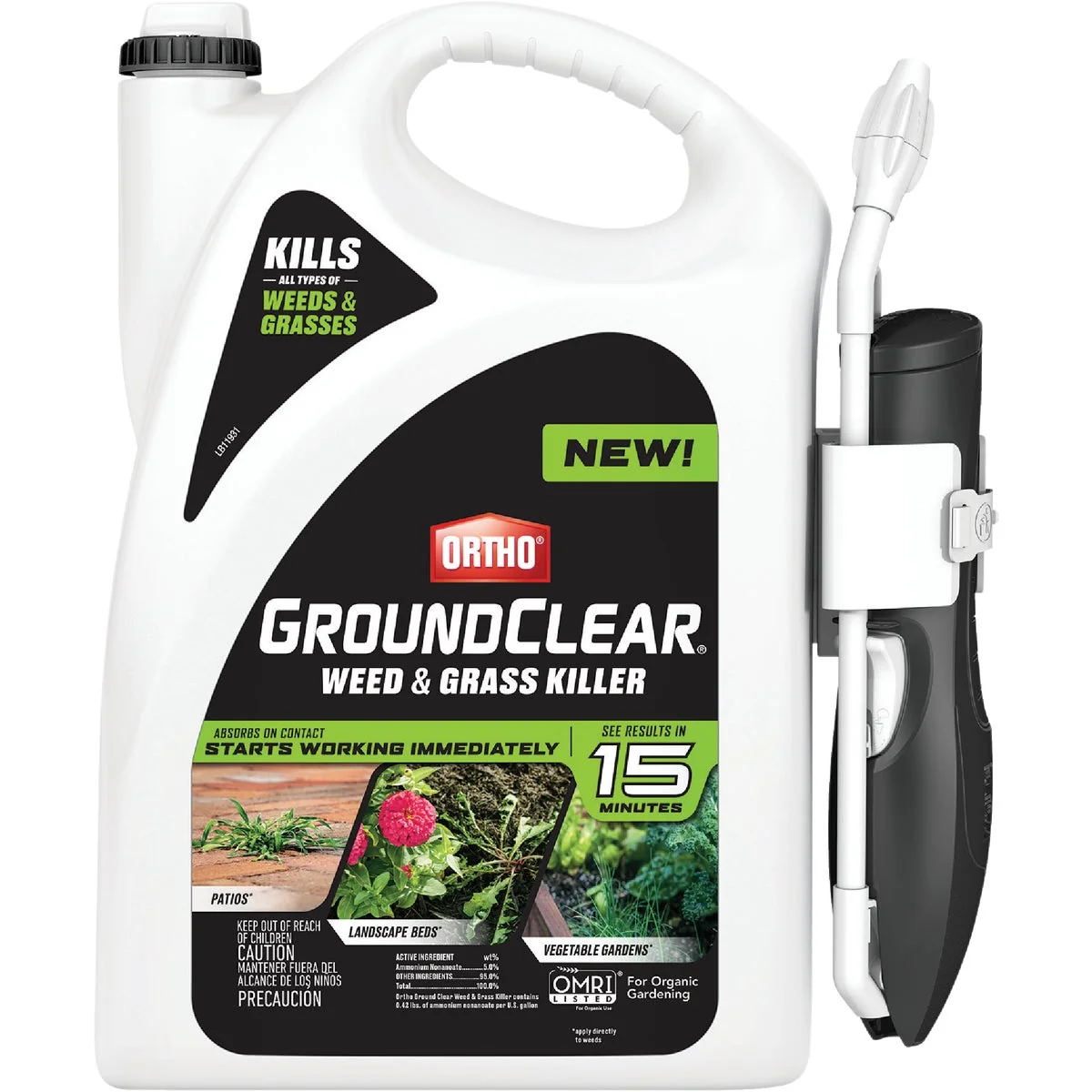 Convenient Ortho GroundClear 1 Gal. Ready To Use Wand Sprayer Weed Grass Killer Trendy