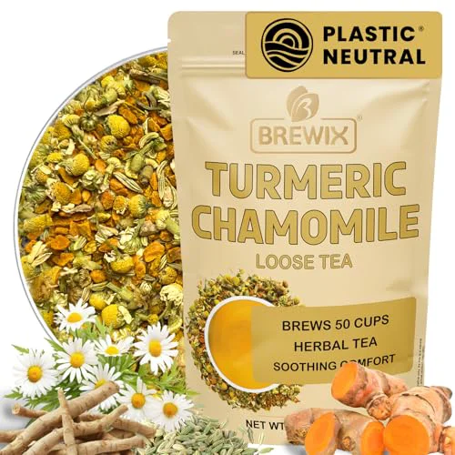 Classic Turmeric Chamomile Loose Leaf Herbal Tea 3.53 Ounce Eco-Friendly