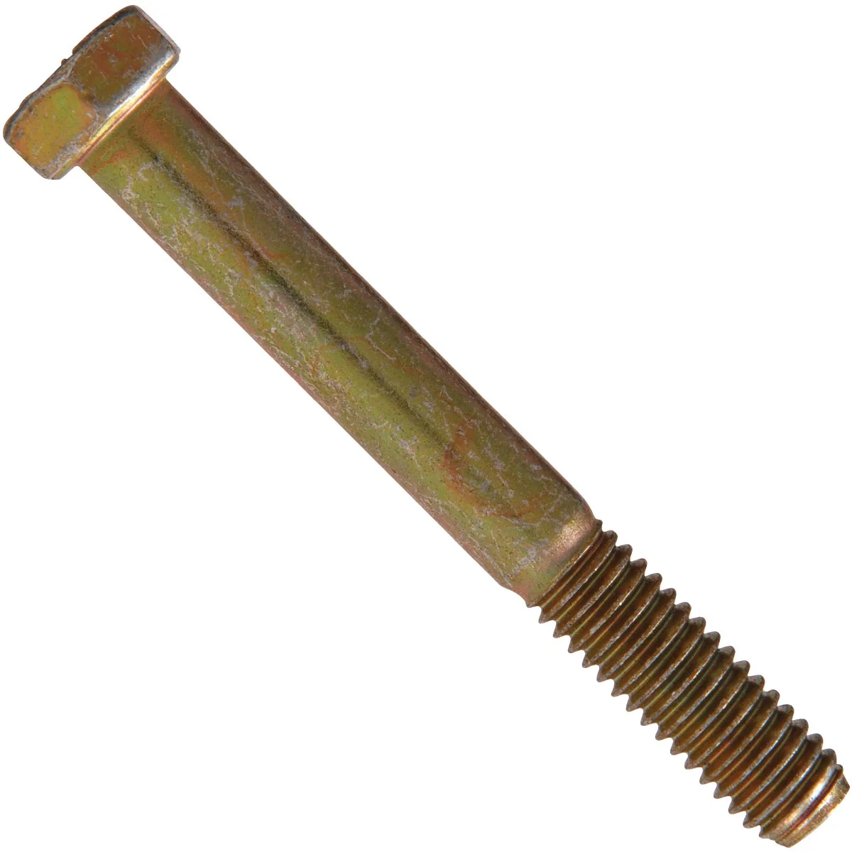 Original Design Hillman 1 4 In. x 1 In. Grade 8 Yellow Dichromate Hex Head Cap Screw 100 Ct. Official