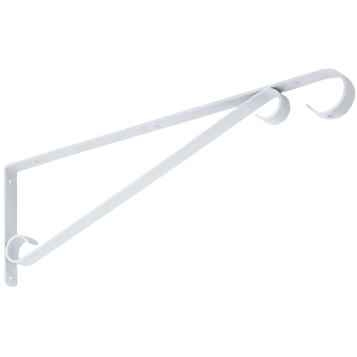Dependable National 15 In. White Steel Hanging Plant Bracket Long-Lasting