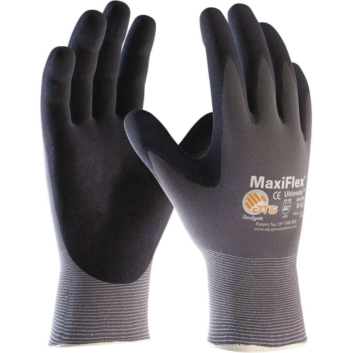 High-Quality MaxiFlex Men's Medium Seamless Knit Nylon Lycra Glove Functional