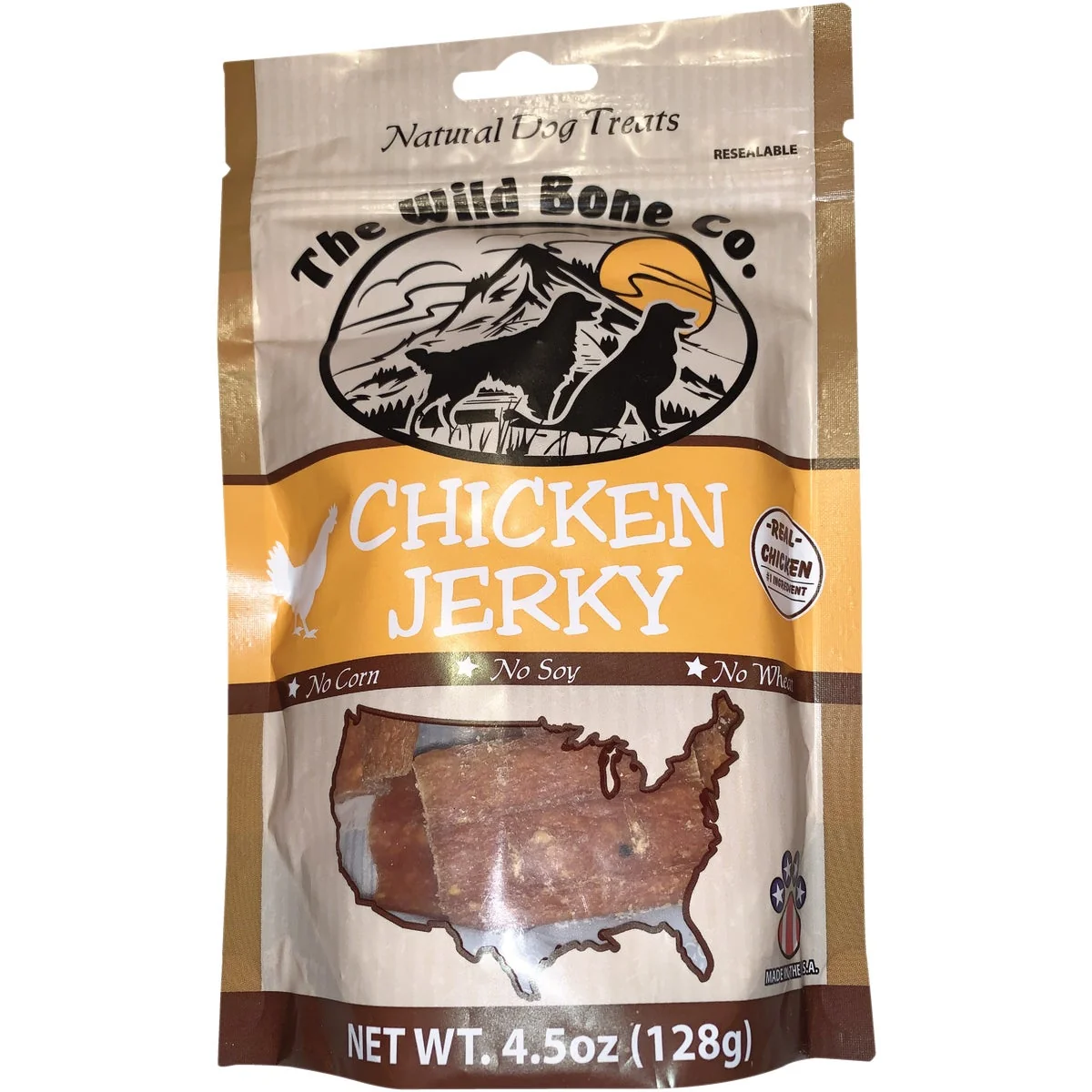 Safe The Wild Bone Company Chicken Jerky Dog Treat 4.5 Oz. Exclusive