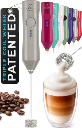 Comfortable Rechargeable Milk Frother Handheld Authentic