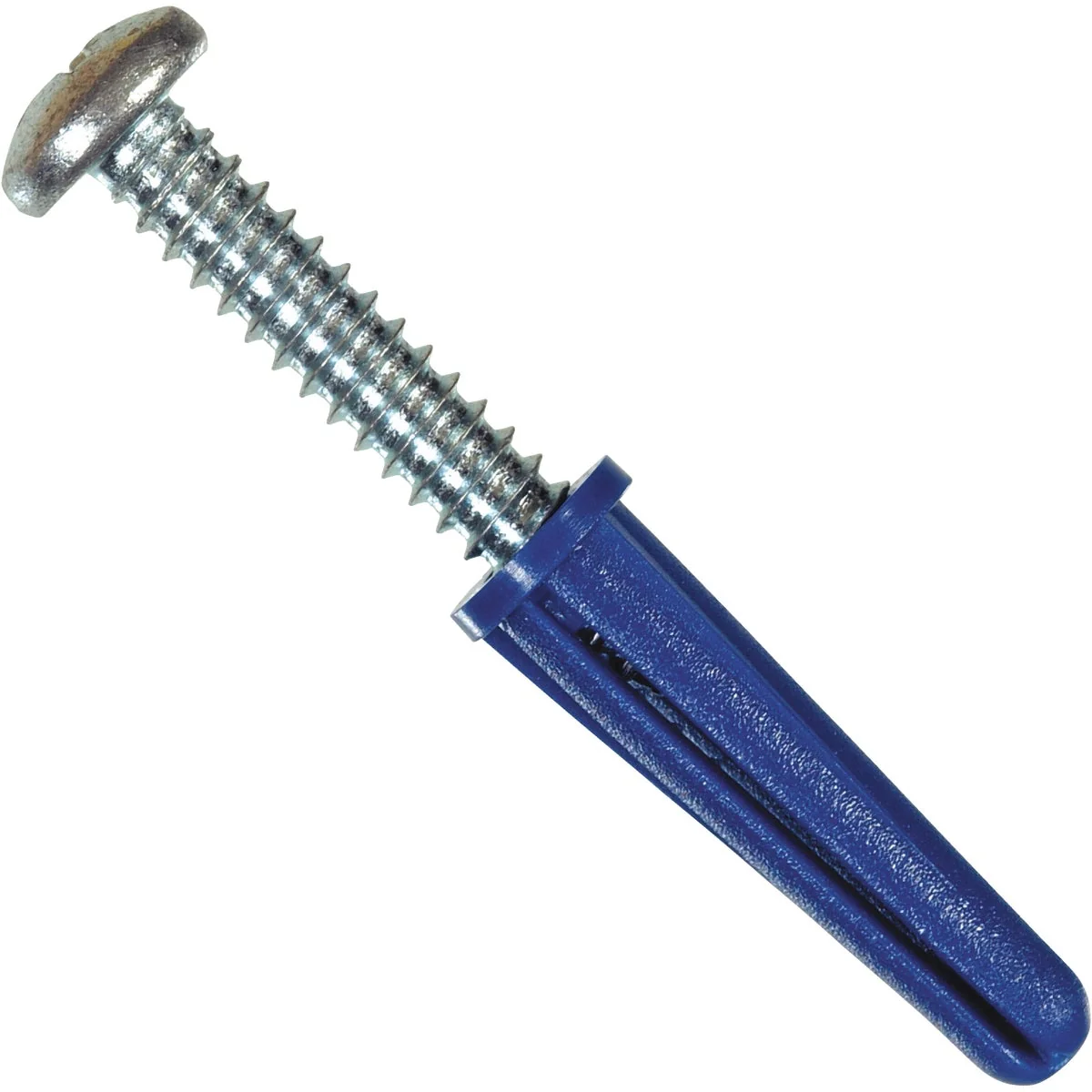 Expertly Made Hillman 10 - 12 Thread x 1 In. Blue Conical Plastic Anchor 4 Ct. First-Class