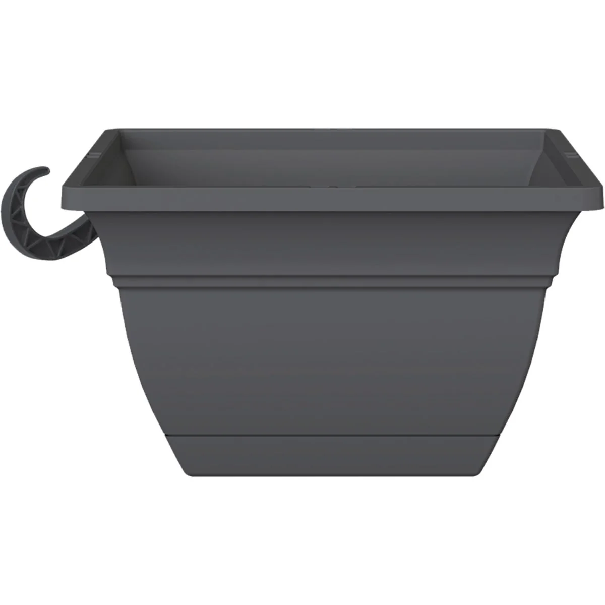 Excellent HC Companies Eclipse 12 In. Warm Gray Resin Hanging Plant Basket Practical
