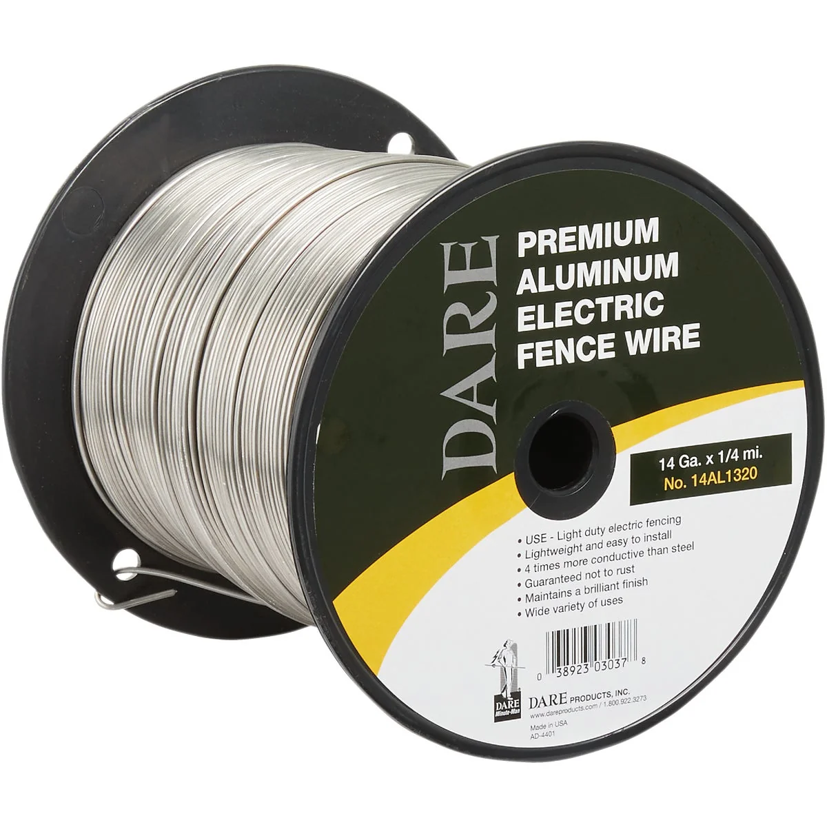 Fashionable Dare 1 4-Mile x 14 Ga. Aluminum Electric Fence Wire Responsible