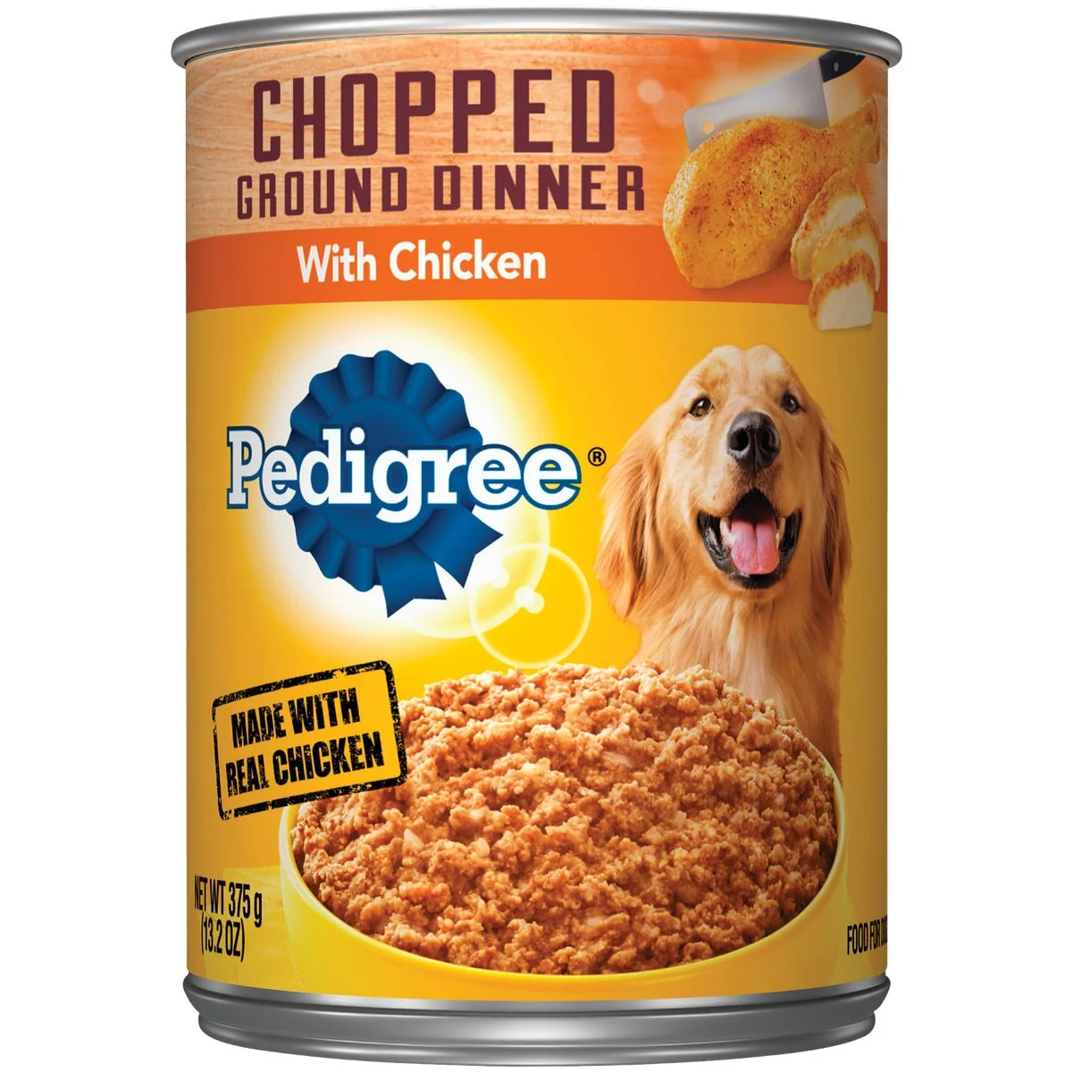 Original Design Pedigree Traditional Chopped Ground Dinner with Chicken Wet Dog Food 13.2 Oz. Casual