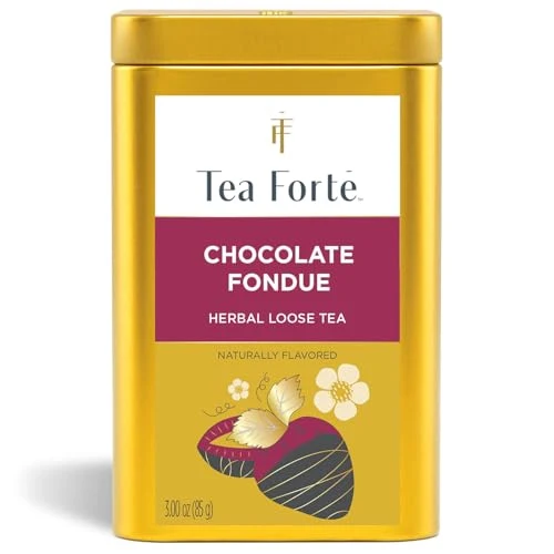 Convenient Chocolate Fondue Loose Leaf Tea Canister 3 Ounce Specialty