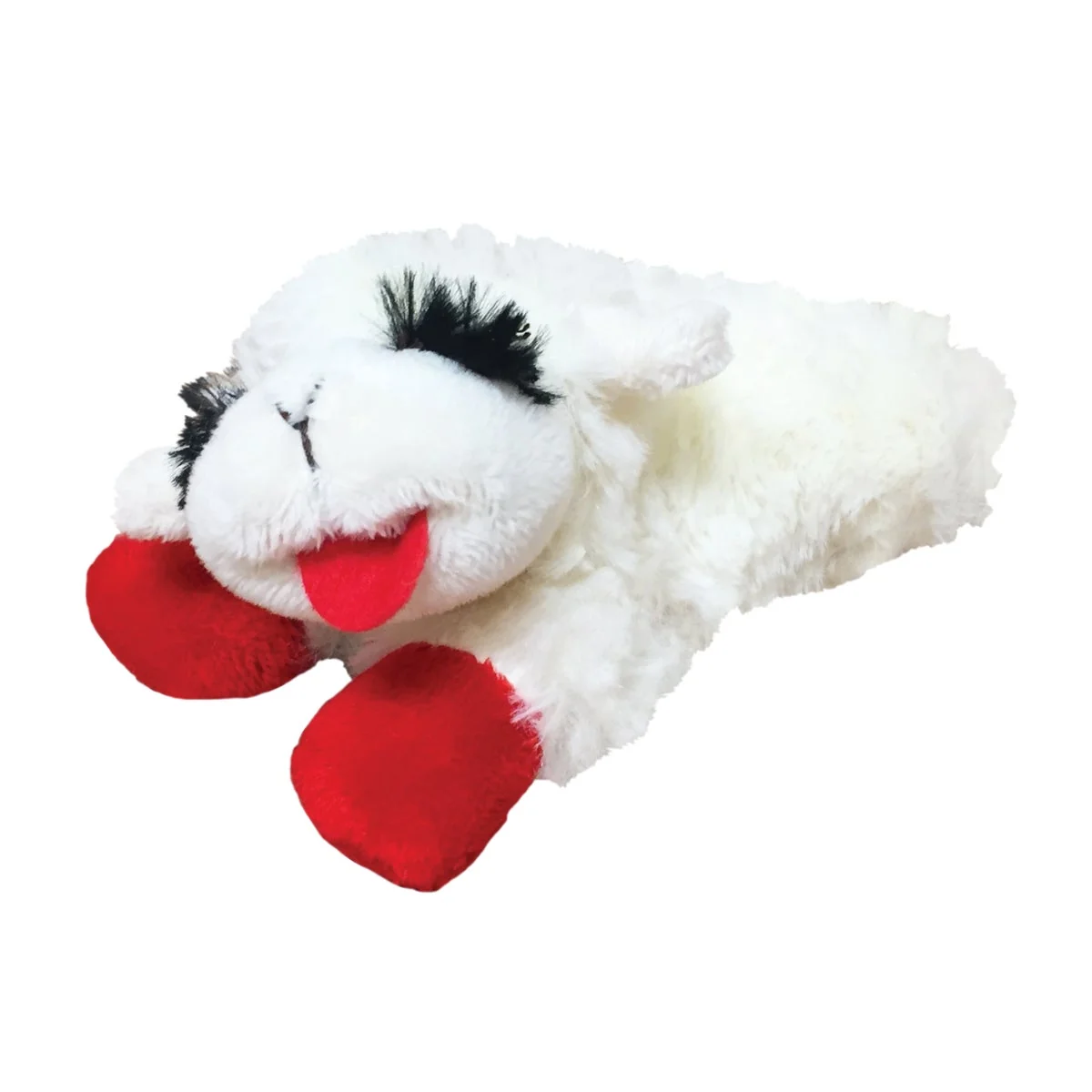 Eco-Friendly Multipet 6 In. Plush Lamb Chop Dog Toy Sustainable