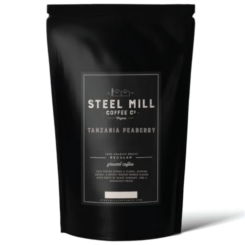 Carefully Designed Tanzania Peaberry Medium Dark Roast Ground 12 Ounce Efficient