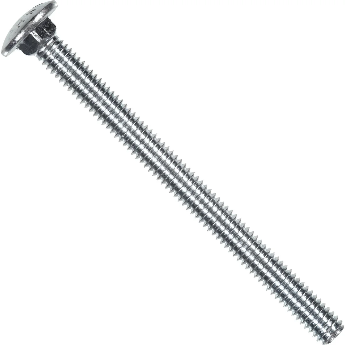 Soft Hillman 1 4 In. x 1-1 2 In. Grade 2 Zinc Carriage Bolt 100 Ct. Quality