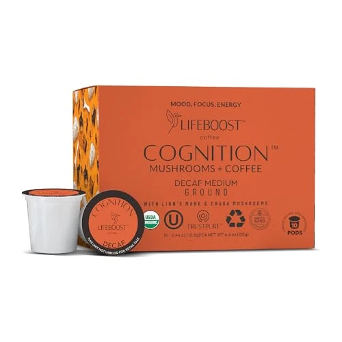 Artisan Cognition Decaf Mushroom Coffee Pods 10 Count Exclusive