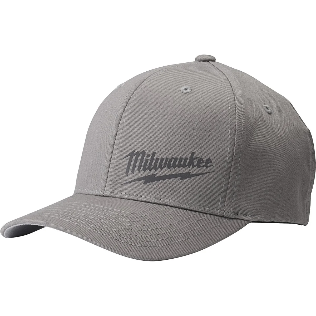 Responsible Milwaukee FlexFit Gray Fitted Hat L XL Durable