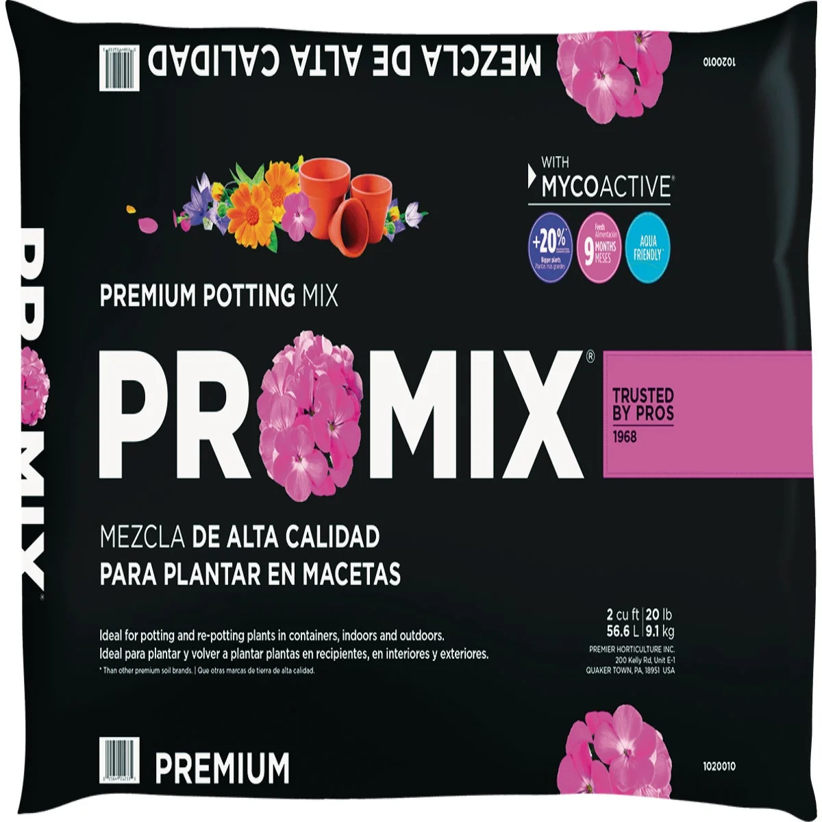 Lightweight Pro-Mix 2 Cu. Ft. Premium Potting Mix with Mycoactive Selected