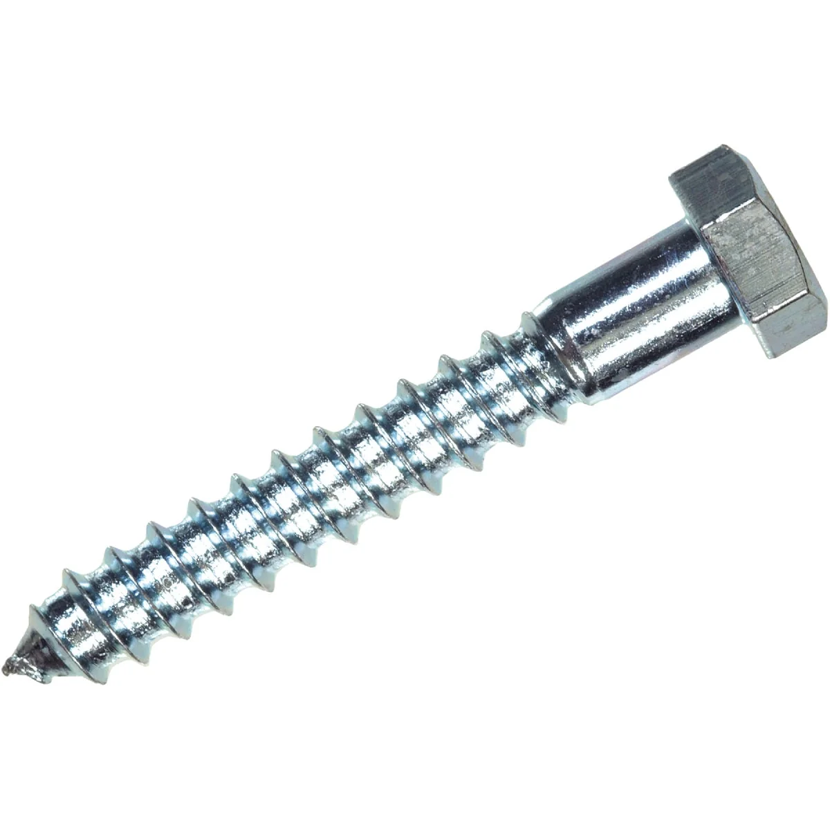 Long-Lasting Hillman 1 4 In. x 1 In. Zinc Hex Lag Screw 100 Ct. Elite