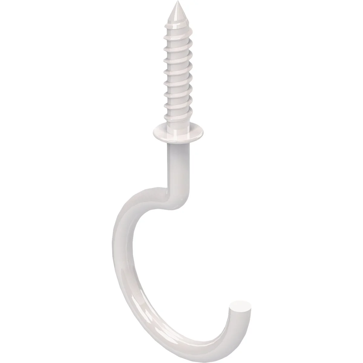 Recyclable National White Vinyl-Coated Ceiling Hook 2-Pack High-Quality