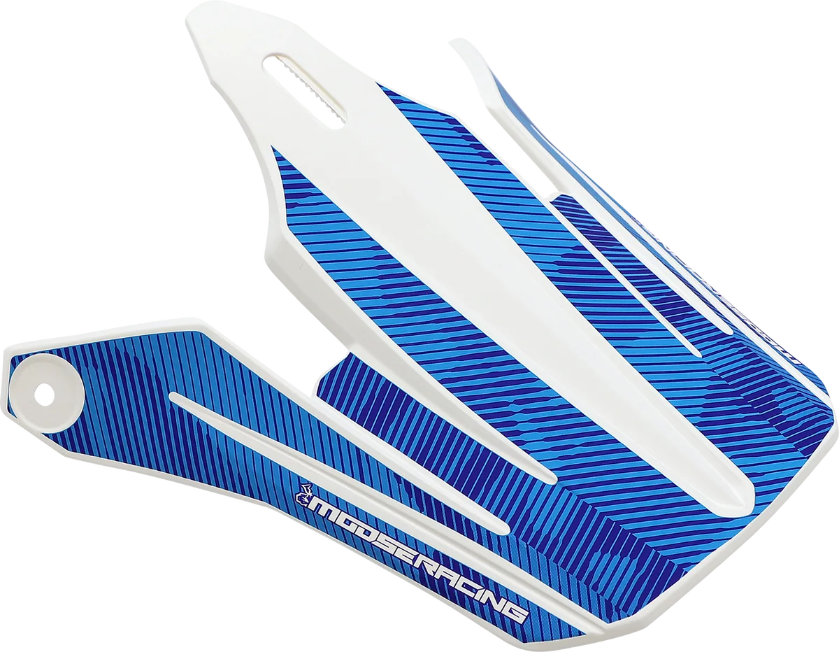 Detailed MOOSE RACING Youth F.I. MIPS Visor Kit - Agroid Camo - Blue White 0132-1599 Smooth