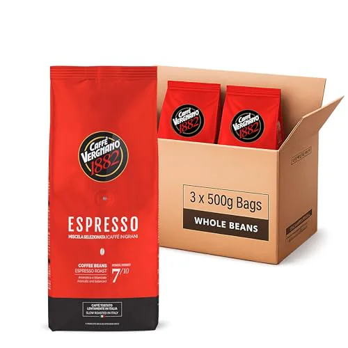 Solid Caffe Vergnano Whole Bean Coffee 53.19 Ounce Green
