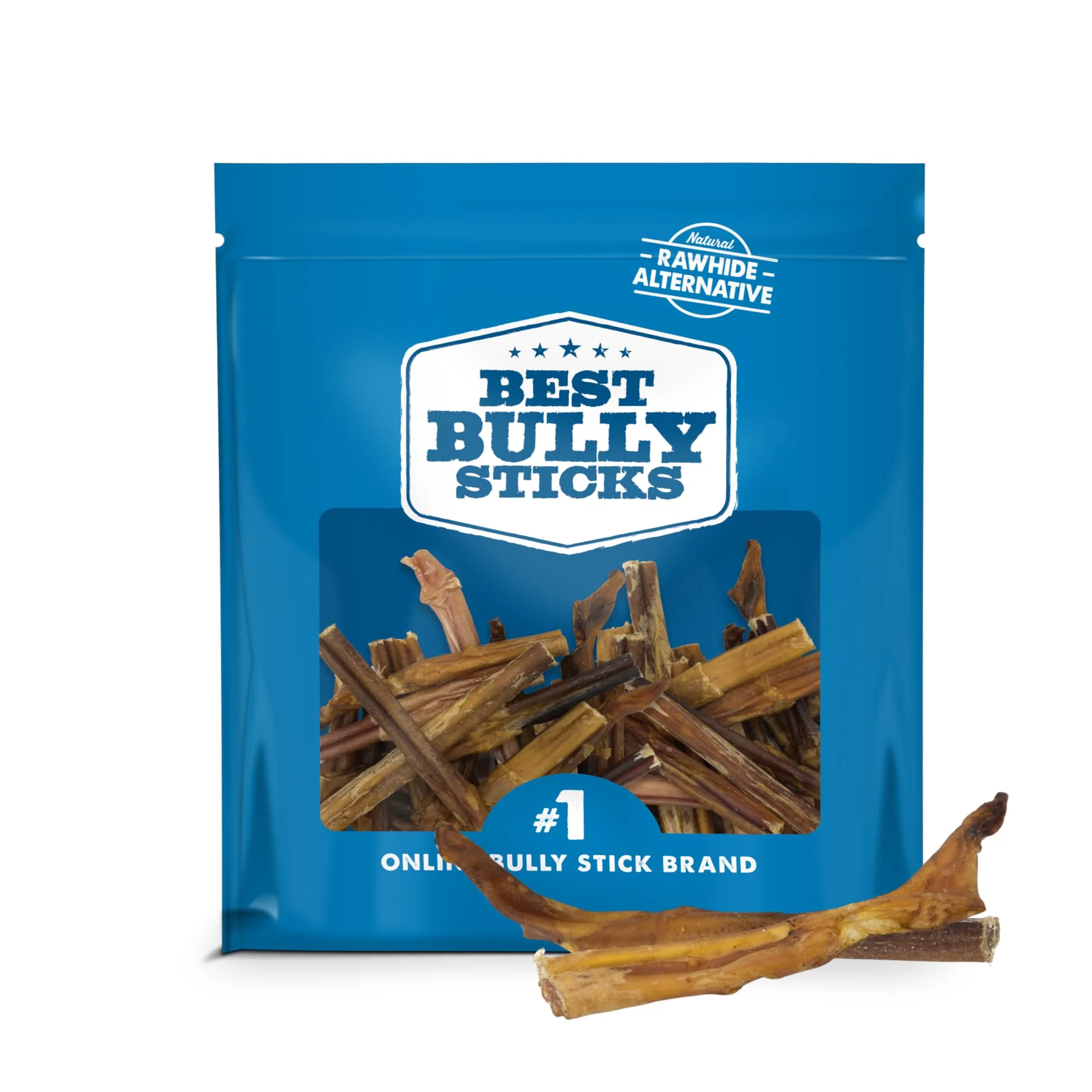 Relaxed Bully Sticks Odor- Junior Bully Sticks for Dogs – 4-8 Inch 16 oz Fast