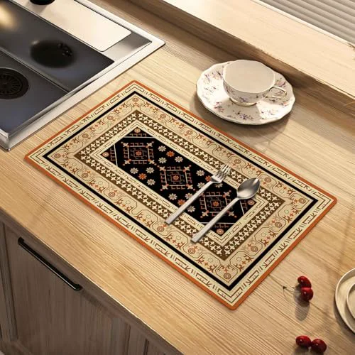 Optimized Dish Drying Mat Absorbent Diatomite Moroccan Coffee Mat Eco-Friendly