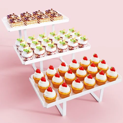 Quality 3 Pieces Cupcake Stand Holder 162 Count Organic