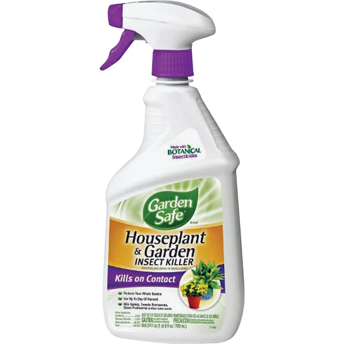 Traditional Garden Safe 24 Oz. Ready To Use Trigger Spray Houseplant Garden Insect Killer Eco-Friendly