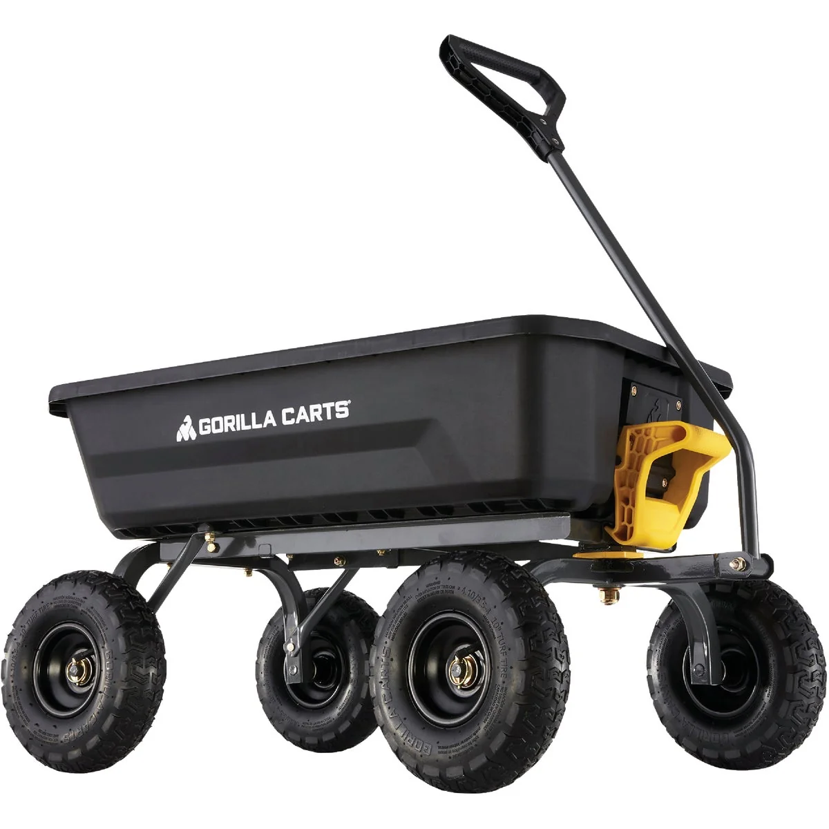 Top-Quality Gorilla Carts 4 Cu. Ft. 600 Lb. Poly Garden Cart Genuine