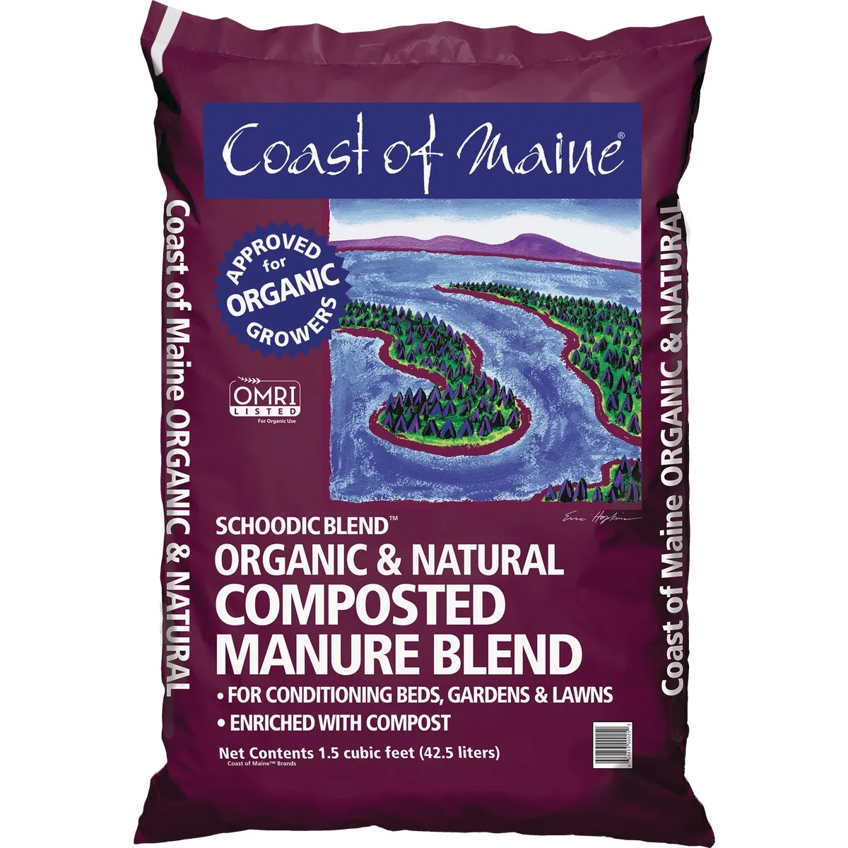 Trendy Coast of Maine Schoodic Blend 40 Lb. 1 Cu. Ft. Organic Natural Composted Manure High-Quality