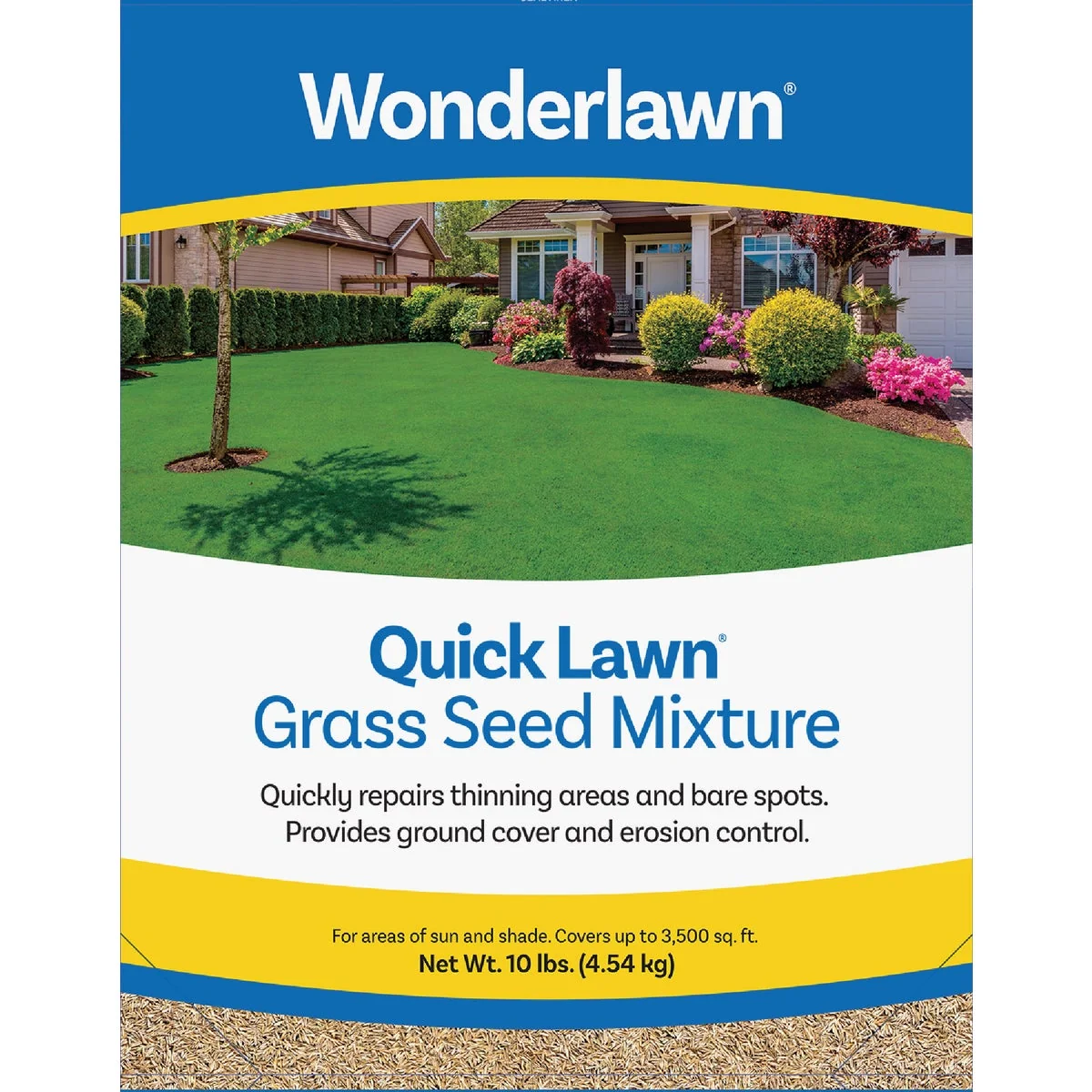 Fine Wonderlawn Quick Lawn 10 Lb. 3000 Sq. Ft. Coverage Annual Perennial Ryegrass Grass Seed Easy-to-Use