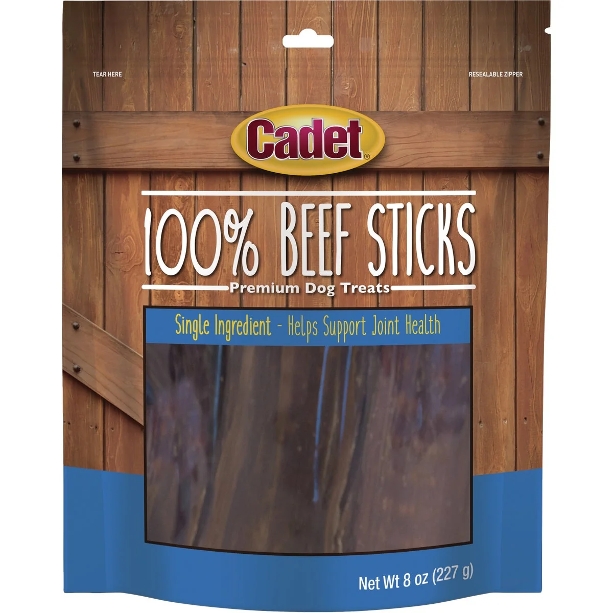 Unique Cadet Beef Strips Dog Treat 8 Oz. Lightweight