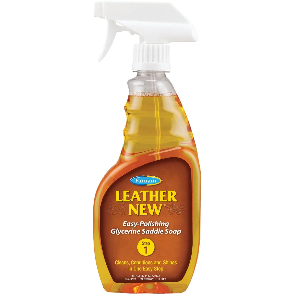 Innovative Farnam Leather New 16 Oz. Trigger Spray Liquid Glycerine Saddle Soap Long-Lasting