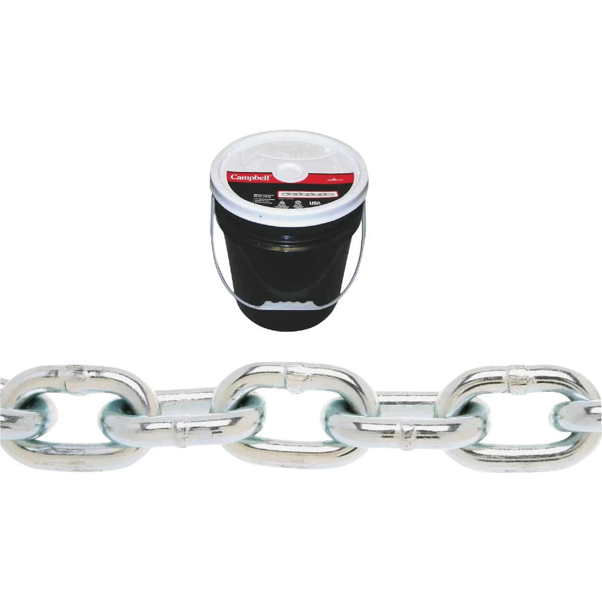 Specialty Campbell 1 2 In. 40 Ft. Zinc-Plated Low-Carbon Steel Coil Chain Secure