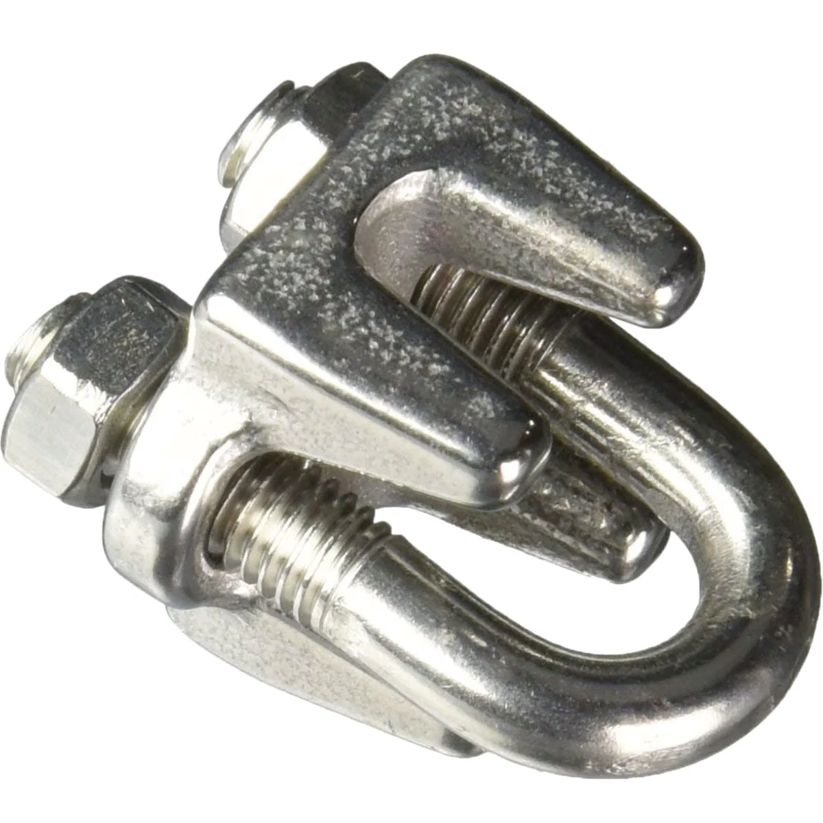 Long-Lasting Campbell 3 16 In. Polished Stainless Steel Cable Clip Detailed