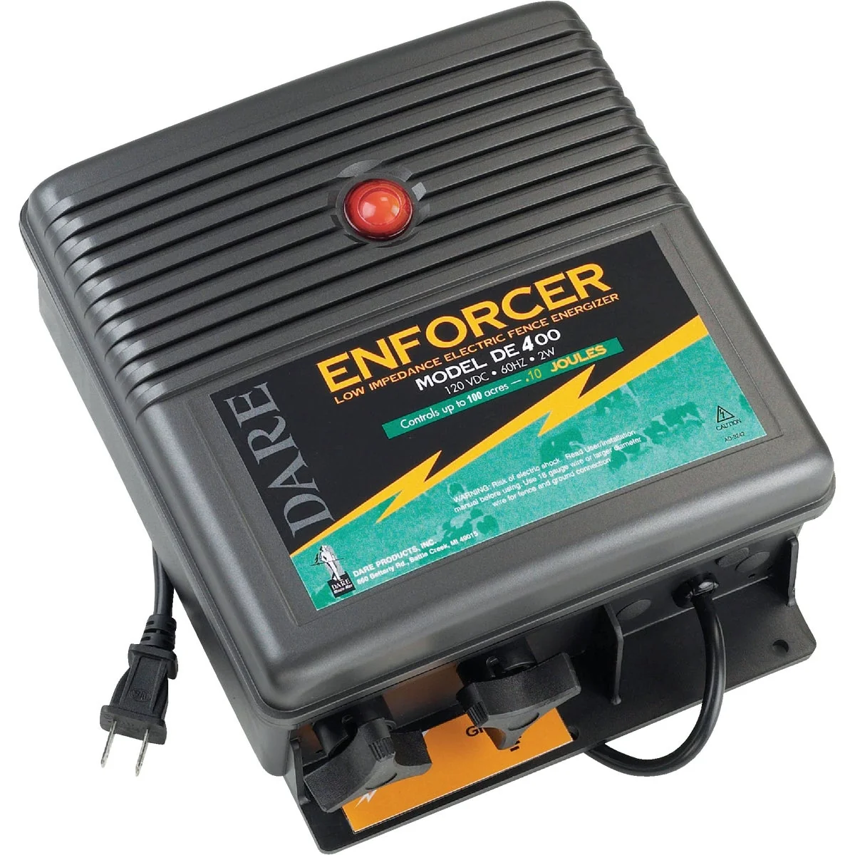 Elegant Dare Enforcer 100-Acre Electric Fence Charger Efficient